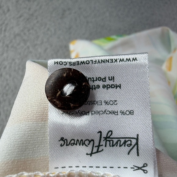 Kenny Flowers Polo Men's Medium Aloe Agave The Scottsdale Short Sleeve Portugal - Picture 6 of 8